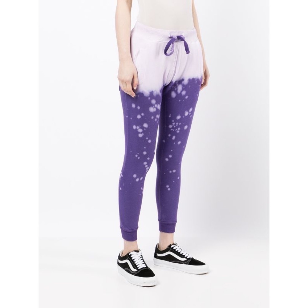 La Detresse Purple Crush Acid Wash Track Pants